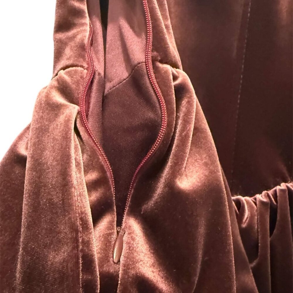Zara Corset Velvet Mini Dress - Picture 3 of 6